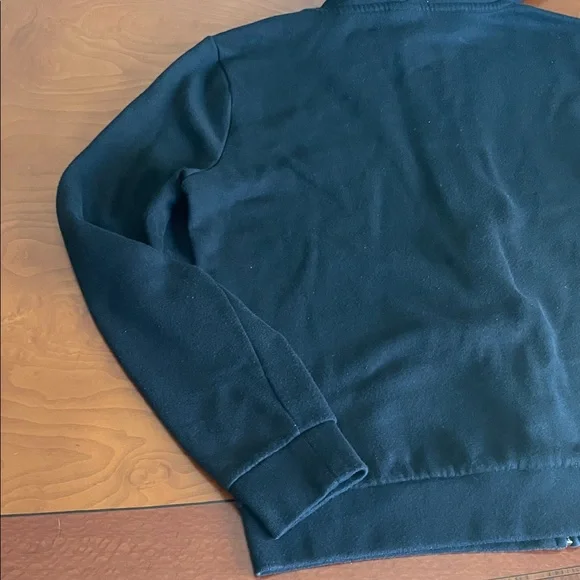 PINK Victoria's Secret Black Zip Front Hoodie with White Logo - Picture 8 of 12